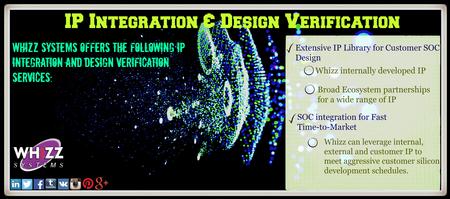 Whizz Systems offers the IP integration and design verification services. http://goo.gl/UyVjOM